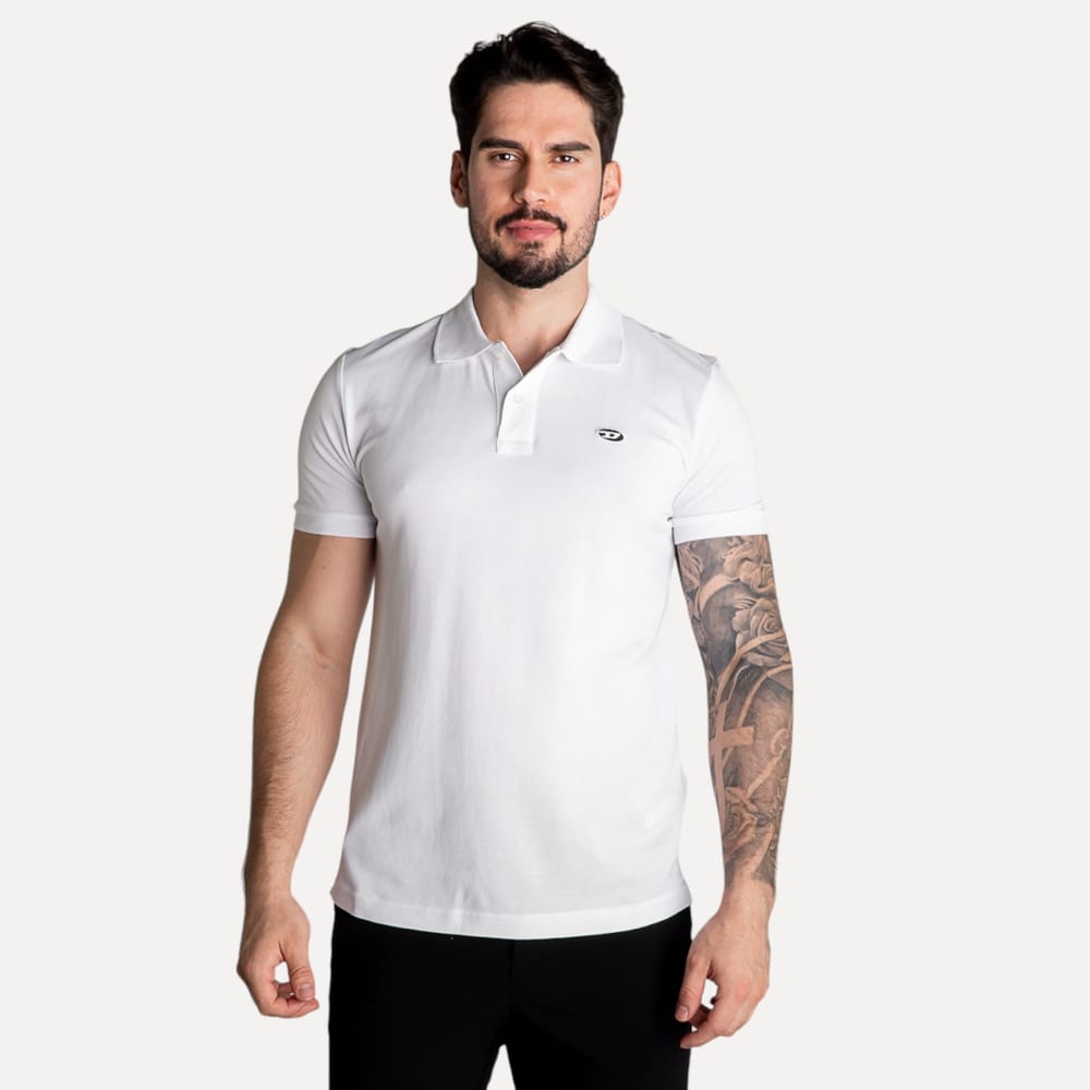 Camisa Polo Diesel T-Smith-Doval-PJ Branca