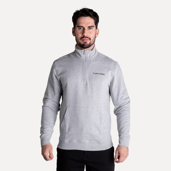 Jaqueta Moletom Calvin Klein Cinza