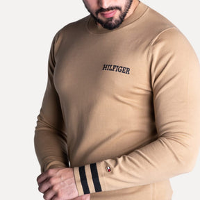 Suéter Tommy Hilfiger Monotype Crew Neck Khaki