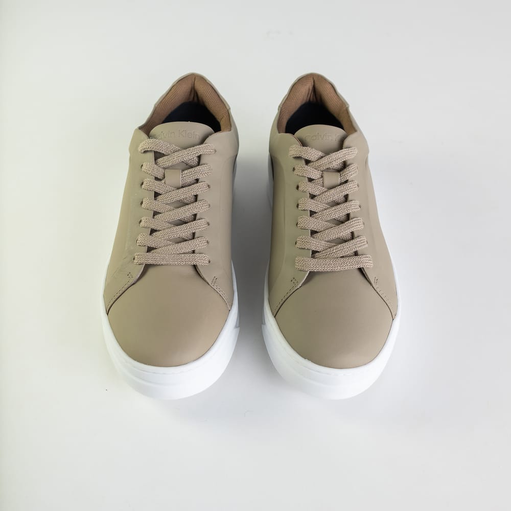 Tênis Calvin Klein Couro Khaki