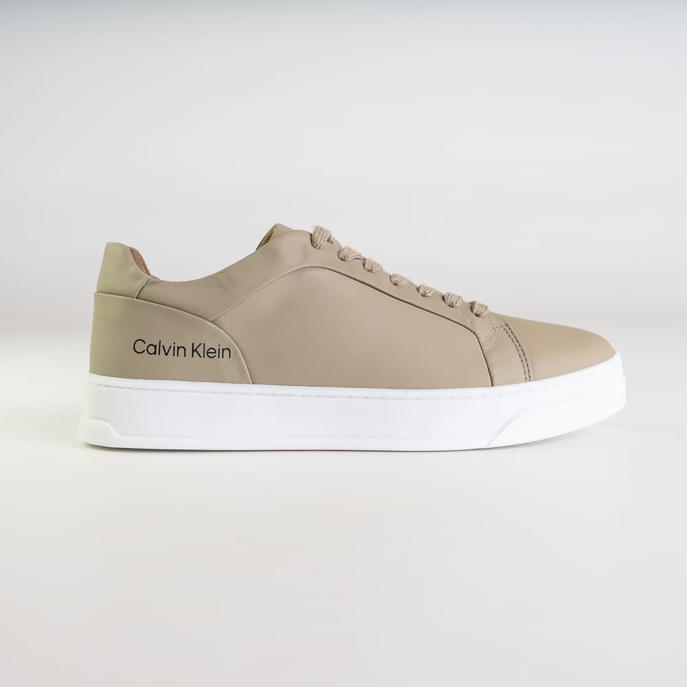 Tênis Calvin Klein Couro Khaki